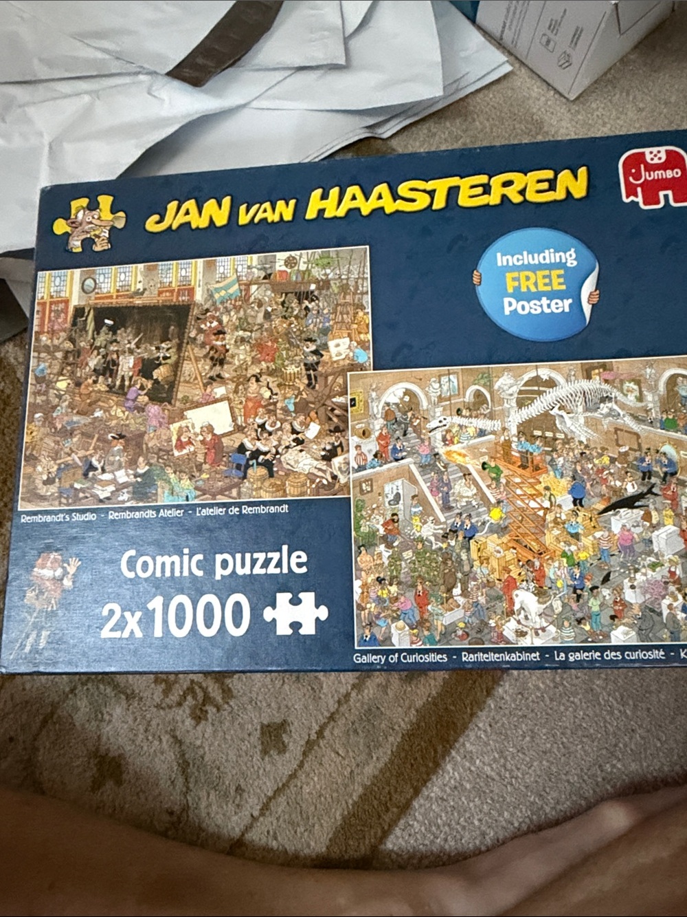 Comic Puzzle Set 2x1000 - Blue